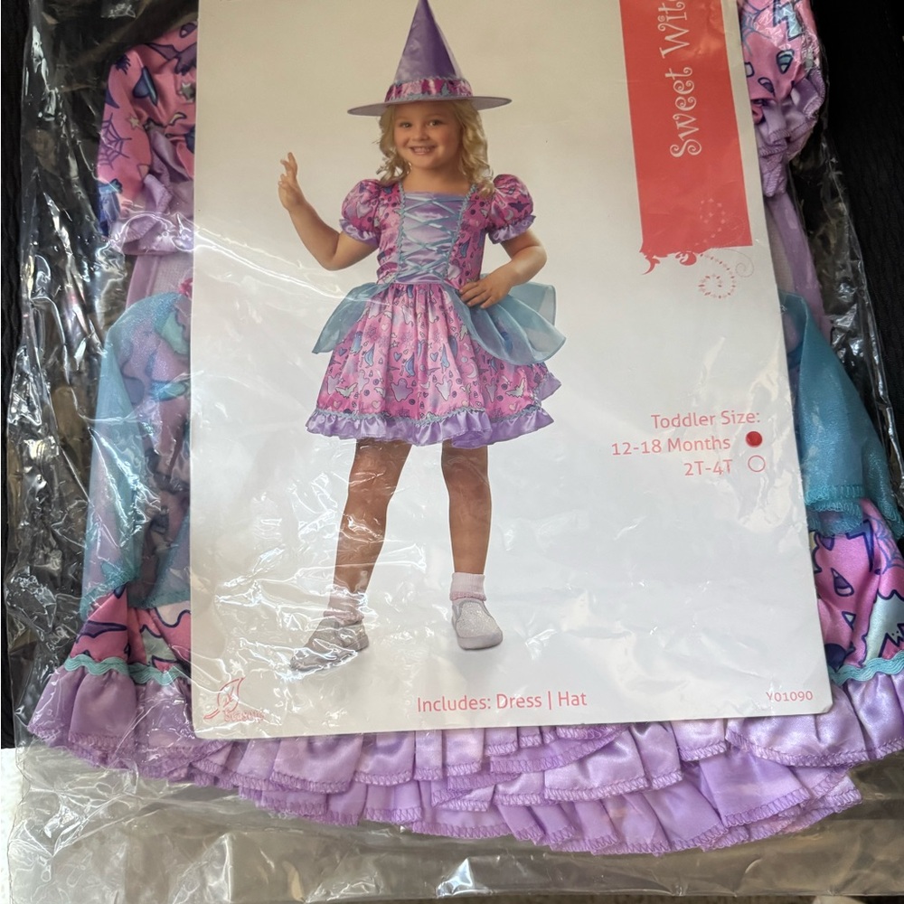 Sweet Witch Toddler Costume – Size 12-18 Months (2 Piece Set)